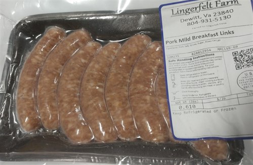 Pork Breakfast Links - Mild