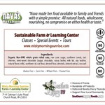 Nava's Kitchen Cherry Chocolate Almond Granola Label - Back